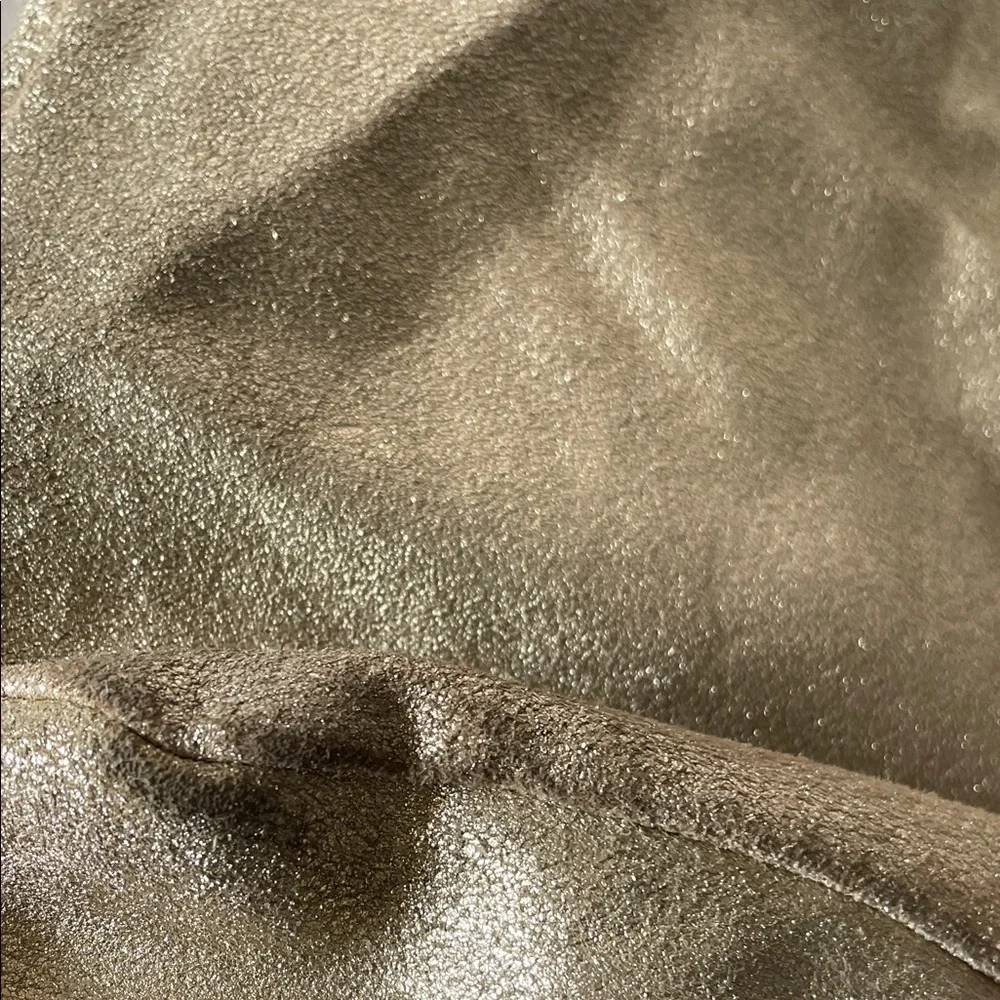Cynthia‎ Rowley Metallic Gold Tote with Black Handles